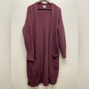 4 for $25 🍒 Old Navy Women's Maroon Open Front Cardigan Size 1x